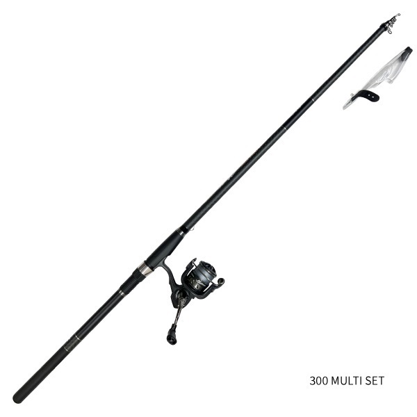 CROWNPEACKS  MULTI【振出マルチロッドとリールのセット/サビキ/ちょい投げ/海上釣堀】(300)