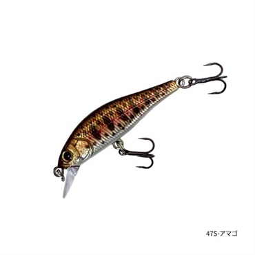 流翠【渓流用トラウトミノー/フラットサイドシンキングミノー/トラウトルアー】 (47S-アマゴ)