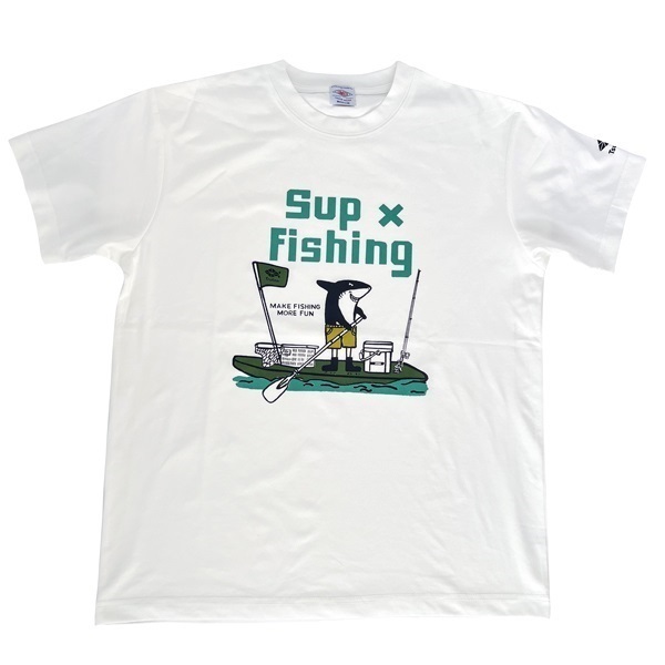 【LUMBER×Tsulino】コットンライクドライＴシャツ(SUP　ホワイト-M)