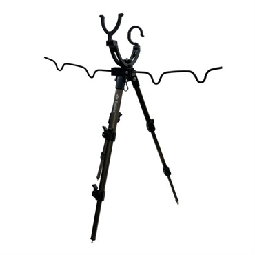 2WAYアルミ三脚 竿掛付【弓型竿掛/調節が可能なロックシステム】(ミニ竿掛付)