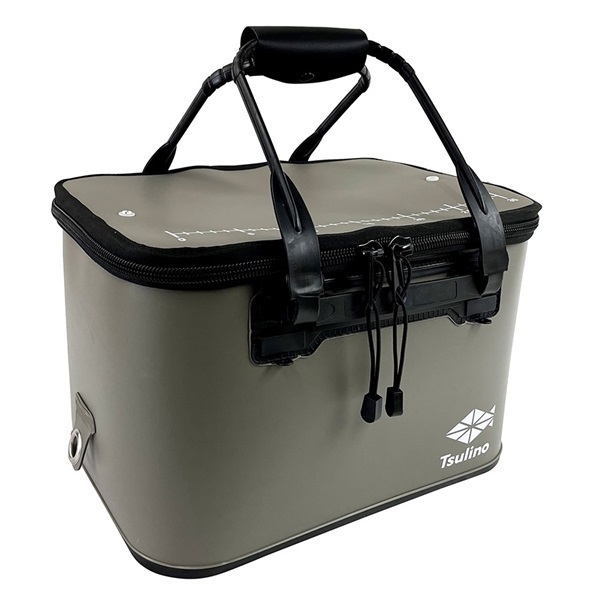 セミハードバッカン【肉厚EVA採用で丈夫/磯/堤防】(36cm-クールグレー)