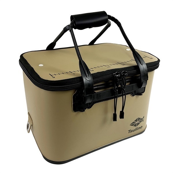 セミハードバッカン【肉厚EVA採用で丈夫/磯/堤防】(36cm-ブラウン)