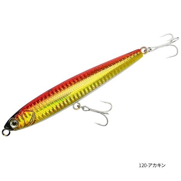 Great Distance 77【ソルトルアー/シンキングペンシル/77mm・20g/シーバス・ヒラメ・青物】(120-アカキン)